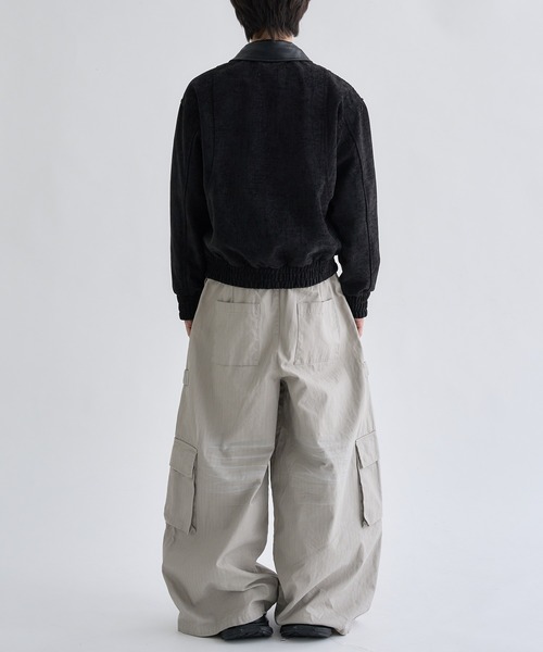 EPNK(イーピーエヌケー)の「Fake leather suede flight Jaket / フェイクレザースエードフライトジャケット(ブルゾン・メンズ・ブラウン/ブラック・MEDIUM/LARGE)」の14枚目の写真