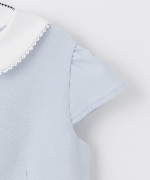 petit main（プティマイン）の「【フォーマル】フラワー刺しゅうOP+衿つきJKセット（スーツセット・キッズ・サックスブルー・110cm/130cm/120cm）」の15枚目の写真