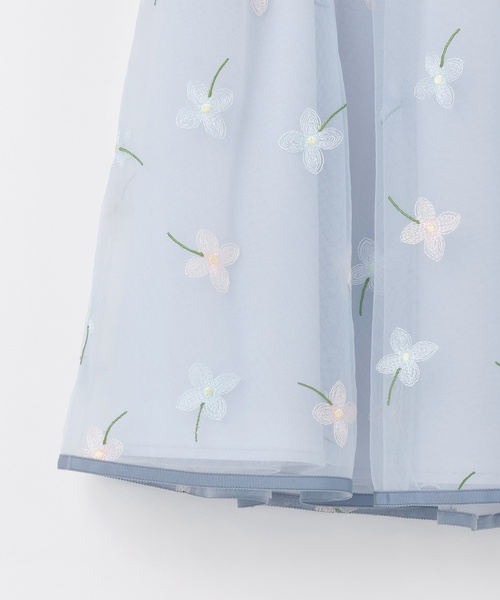 petit main（プティマイン）の「【フォーマル】フラワー刺しゅうOP+衿つきJKセット（スーツセット・キッズ・サックスブルー・110cm/130cm/120cm）」の16枚目の写真