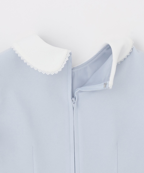 petit main（プティマイン）の「【フォーマル】フラワー刺しゅうOP+衿つきJKセット（スーツセット・キッズ・サックスブルー・110cm/130cm/120cm）」の18枚目の写真