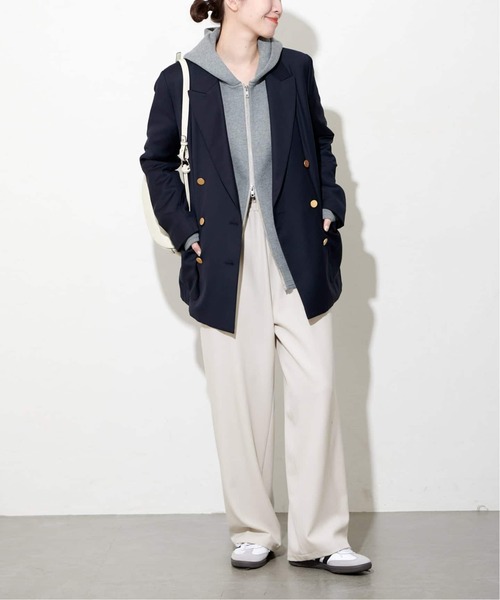 JOURNAL STANDARD（ジャーナルスタンダード）の「《追加》ライクストレッチワイドパンツ（その他パンツ・レディース・ブラック/アイボリー/ブラウン・36/38/40）」の9枚目の写真