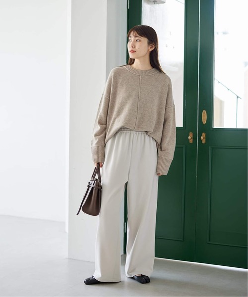 JOURNAL STANDARD（ジャーナルスタンダード）の「《追加》ライクストレッチワイドパンツ（その他パンツ・レディース・ブラック/アイボリー/ブラウン・36/38/40）」の10枚目の写真