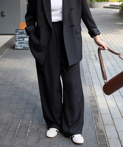 JOURNAL STANDARD（ジャーナルスタンダード）の「《追加》ライクストレッチワイドパンツ（その他パンツ・レディース・ブラック/アイボリー/ブラウン・36/38/40）」の17枚目の写真