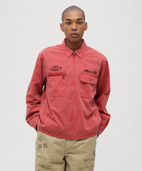 AVIREX(アヴィレックス)の「《A.A.R.C》FADED EMB WORK JACKET / フェイド エンブロイダリー ワークジャケット / AVIREX / アヴィレックス(ブルゾン・メンズ・ライトグレー/レッド/その他3/チャコールグレー・L/2XL/XL/M)」の10枚目の写真