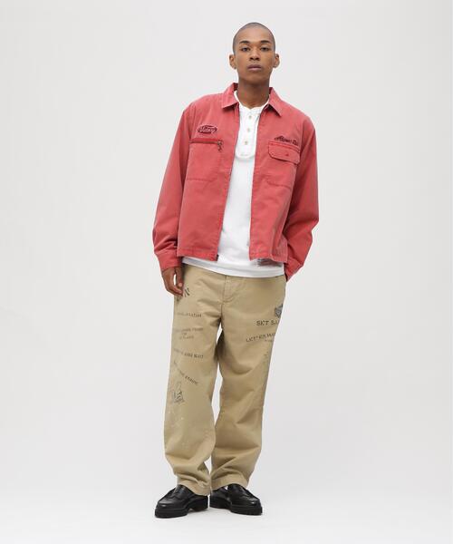 AVIREX(アヴィレックス)の「《A.A.R.C》FADED EMB WORK JACKET / フェイド エンブロイダリー ワークジャケット / AVIREX / アヴィレックス(ブルゾン・メンズ・ライトグレー/レッド/その他3/チャコールグレー・L/2XL/XL/M)」の12枚目の写真