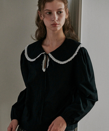 Lovely panel blouse BLACK