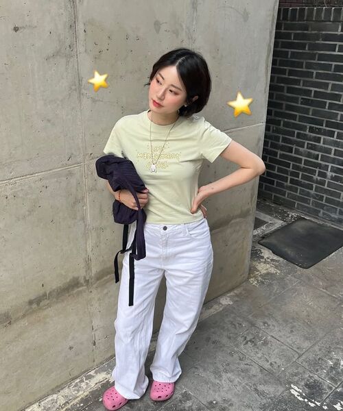 LMCの「WM FN ドゥードゥル クロップド Tシャツ ライム(Tシャツ/カットソー・レディース・その他・S/M)」の12枚目の写真