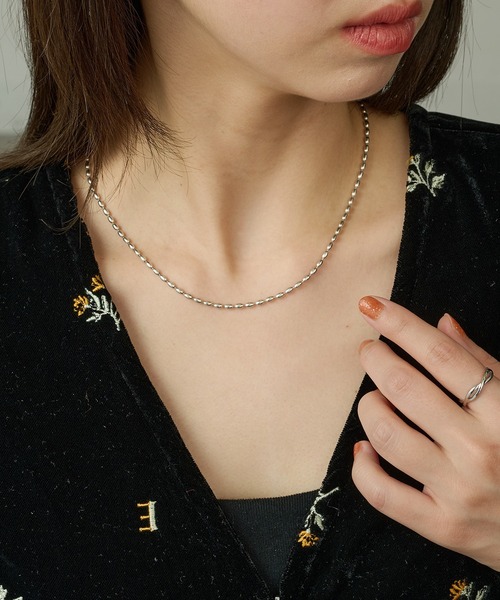 PHILIPPE AUDIBERT(フィリップ オーディベール)の「【PHILIPPE AUDIBERT】Yesa necklace CO6836 AR(ネックレス・レディース・シルバー・FREE)」の6枚目の写真