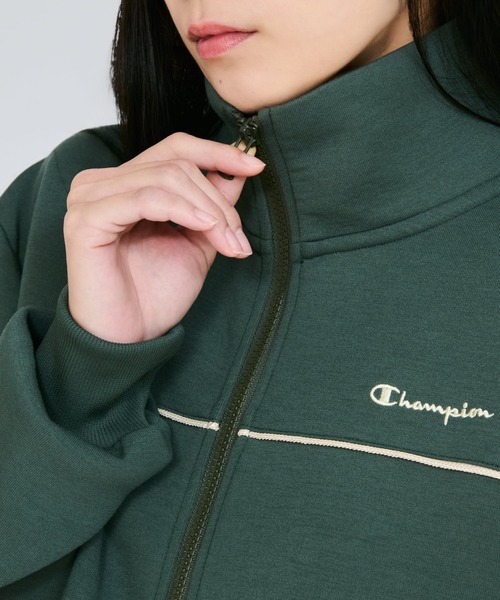 Champion（チャンピオン）の「【Champion/チャンピオン】レディース ジップスウェットカーディガン（カーディガン/ボレロ・レディース・ダークブラウン/ダークネイビー/アイボリー系/オリーブ・LARGE/MEDIUM）」の17枚目の写真