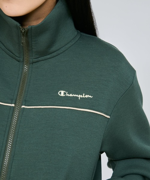 Champion（チャンピオン）の「【Champion/チャンピオン】レディース ジップスウェットカーディガン（カーディガン/ボレロ・レディース・ダークブラウン/ダークネイビー/アイボリー系/オリーブ・LARGE/MEDIUM）」の16枚目の写真