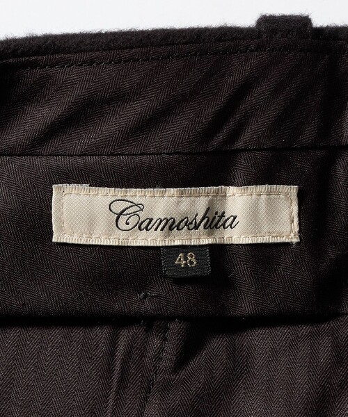 Camoshita（カモシタ）の「＜Camoshita＞モールスキン １プリーツ スラックス（スラックス・メンズ・ブラック・48/46）」の9枚目の写真