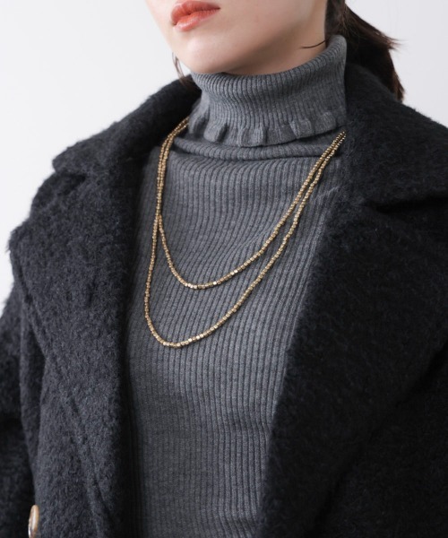 Bou Jeloud（ブージュルード）の「ビーズフリーネックレス（ネックレス・レディース・ブラウン/ゴールド・ONESIZE）」の11枚目の写真