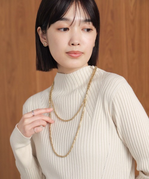 Bou Jeloud（ブージュルード）の「ビーズフリーネックレス（ネックレス・レディース・ブラウン/ゴールド・ONESIZE）」の15枚目の写真