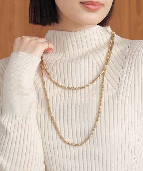 Bou Jeloud（ブージュルード）の「ビーズフリーネックレス（ネックレス・レディース・ブラウン/ゴールド・ONESIZE）」の16枚目の写真