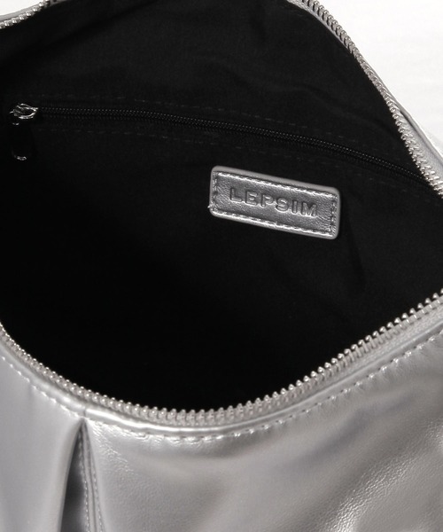 LEPSIM（レプシィム）の「【500mlペットボトルも入る】ソフトタックショルダーバッグ　633027（ショルダーバッグ・レディース・シルバー/ブラウン/ブラック・ONE SIZE）」の5枚目の写真