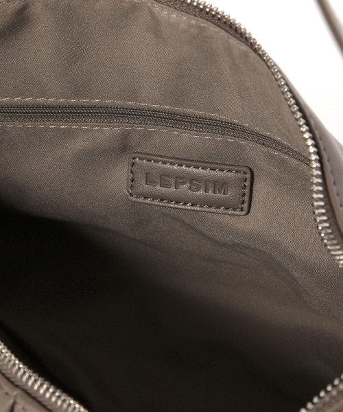 LEPSIM（レプシィム）の「【500mlペットボトルも入る】ソフトタックショルダーバッグ　633027（ショルダーバッグ・レディース・シルバー/ブラウン/ブラック・ONE SIZE）」の7枚目の写真