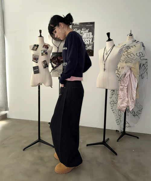 SHAGGIE(シャギー)の「ユニオンジャックプリントクルーネックニットカーディガン(カーディガン/ボレロ・レディース・ネイビー/ピンク/グレー・FREE)」の21枚目の写真