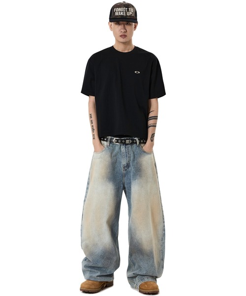 OY(オーワイ)の「『OY/オーワイ』METAL LOGO CROP TEE/メタルロゴクロップTシャツ(Tシャツ/カットソー・メンズ・ホワイト/ブラック/グレー・L/M/S)」の8枚目の写真