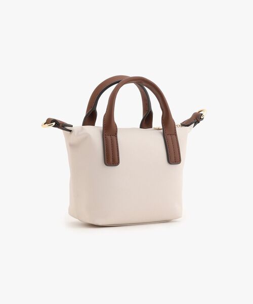 TOMMY HILFIGER（トミーヒルフィガー）の「マイクロトート2WAYショルダーバッグ（トートバッグ・レディース・アイボリー/ブラック・FREE）」の3枚目の写真