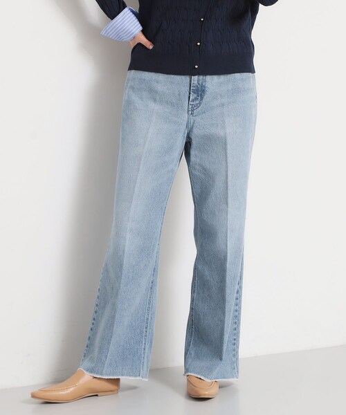THE SHOP TK (ザ ショップ ティーケー )の「AIBO DENIM フレア(デニムパンツ・レディース・ブラック/ネイビー/ライトブルー・11/14/13/12)」の3枚目の写真