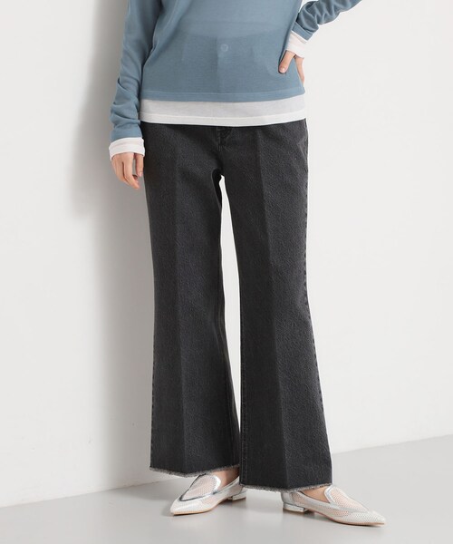 THE SHOP TK (ザ ショップ ティーケー )の「AIBO DENIM フレア(デニムパンツ・レディース・ブラック/ネイビー/ライトブルー・11/14/13/12)」の2枚目の写真