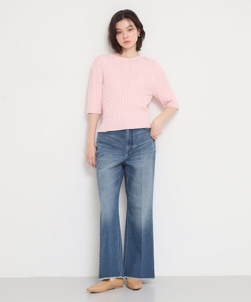 THE SHOP TK (ザ ショップ ティーケー )の「AIBO DENIM フレア(デニムパンツ・レディース・ブラック/ネイビー/ライトブルー・11/14/13/12)」の15枚目の写真