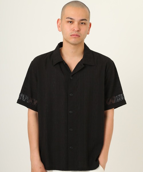 atmos（アトモス）の「atmos Open Collar SS Shirt / アトモス オープン カラー シャツ（シャツ/ブラウス・メンズ・ホワイト/ブラック・M/L/XL）」の2枚目の写真