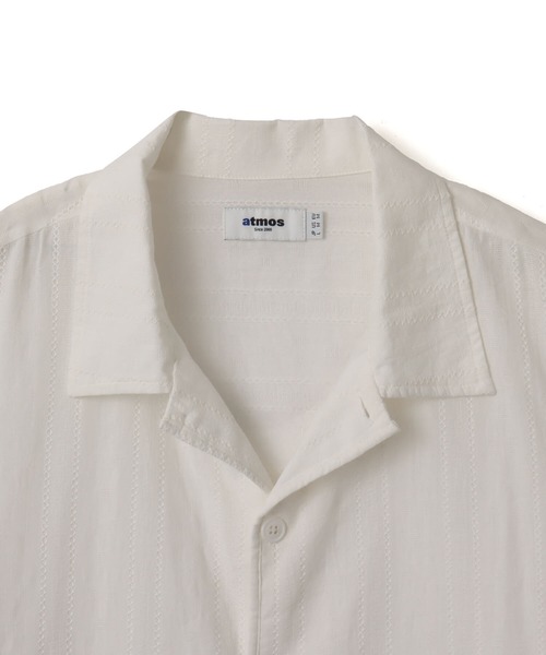 atmos（アトモス）の「atmos Open Collar SS Shirt / アトモス オープン カラー シャツ（シャツ/ブラウス・メンズ・ホワイト/ブラック・M/L/XL）」の3枚目の写真