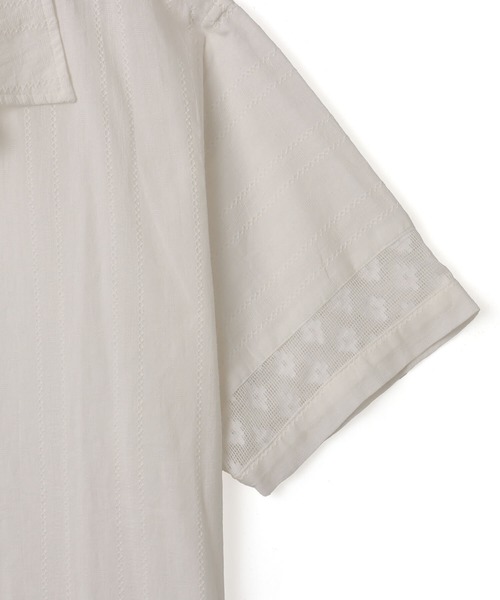 atmos（アトモス）の「atmos Open Collar SS Shirt / アトモス オープン カラー シャツ（シャツ/ブラウス・メンズ・ホワイト/ブラック・M/L/XL）」の5枚目の写真