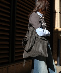 atneK（アトネック）の「【atneK】ストライプショルダーバッグ（ショルダーバッグ）」