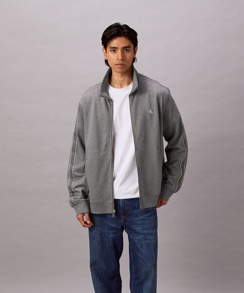 Calvin Klein（カルバン・クライン）の「350テリートラックジャケット（スウェット・メンズ・ブラック/グレー/グリーン系その他・S/M/XL/L）」の2枚目の写真