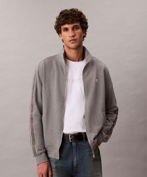 Calvin Klein（カルバン・クライン）の「350テリートラックジャケット（スウェット・メンズ・ブラック/グレー/グリーン系その他・S/M/XL/L）」の11枚目の写真