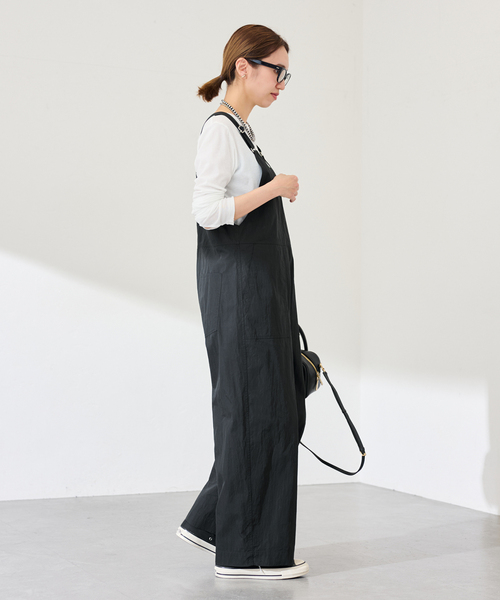 FRAMeWORK（フレームワーク）の「ヴィンテージタイプライターサロペット（サロペット/オーバーオール・レディース・ブラック/ホワイト・36/38）」の6枚目の写真