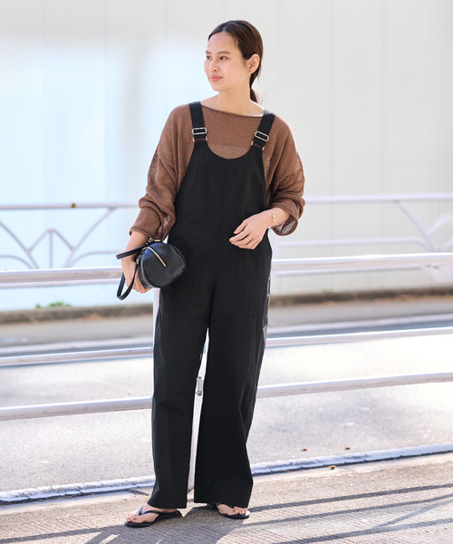 FRAMeWORK（フレームワーク）の「ヴィンテージタイプライターサロペット（サロペット/オーバーオール・レディース・ブラック/ホワイト・36/38）」の8枚目の写真