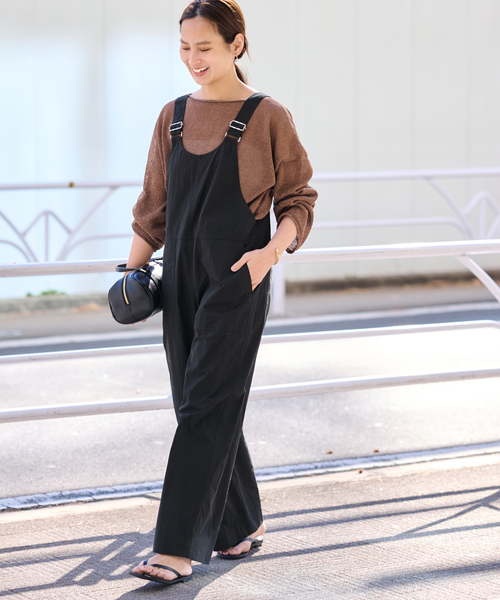 FRAMeWORK（フレームワーク）の「ヴィンテージタイプライターサロペット（サロペット/オーバーオール・レディース・ブラック/ホワイト・36/38）」の9枚目の写真