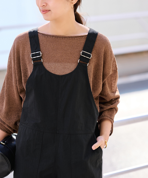 FRAMeWORK（フレームワーク）の「ヴィンテージタイプライターサロペット（サロペット/オーバーオール・レディース・ブラック/ホワイト・36/38）」の13枚目の写真