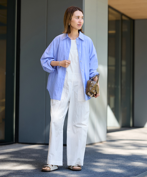 FRAMeWORK（フレームワーク）の「ヴィンテージタイプライターサロペット（サロペット/オーバーオール・レディース・ブラック/ホワイト・36/38）」の17枚目の写真