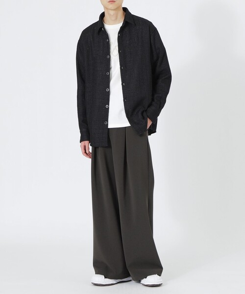 LOVELESS（ラブレス）の「ファニーツイードオーバーシャツ（シャツ/ブラウス・メンズ・ブラック/オフホワイト/グレー系その他2・L/M/S）」の9枚目の写真