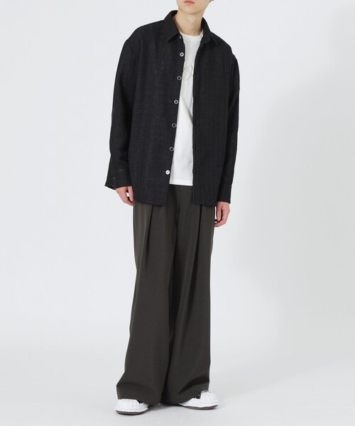 LOVELESS（ラブレス）の「ファニーツイードオーバーシャツ（シャツ/ブラウス・メンズ・ブラック/オフホワイト/グレー系その他2・L/M/S）」の10枚目の写真