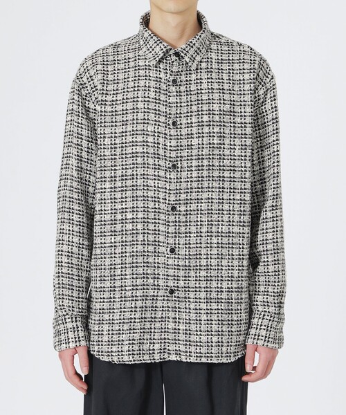 LOVELESS（ラブレス）の「ファニーツイードオーバーシャツ（シャツ/ブラウス・メンズ・ブラック/オフホワイト/グレー系その他2・L/M/S）」の11枚目の写真