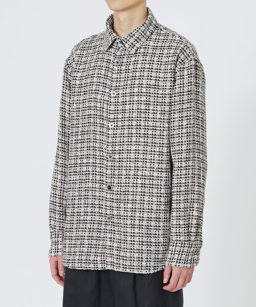 LOVELESS（ラブレス）の「ファニーツイードオーバーシャツ（シャツ/ブラウス・メンズ・ブラック/オフホワイト/グレー系その他2・L/M/S）」の12枚目の写真