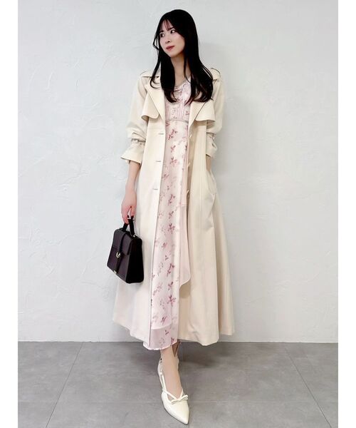 dazzlin（ダズリン）の「マチラッフルフラワープリントワンピース（ワンピース・レディース・ブルー/オフホワイト/ピンク・MEDIUM/SMALL）」の21枚目の写真