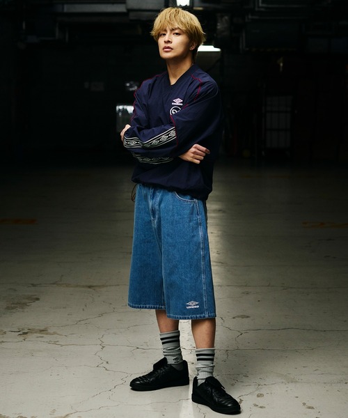 UMBRO(アンブロ)の「UMBRO/アンブロ UMBROフハクピステ ジャケット UM26SSAL-TP02 ムラサキスポーツ限定(その他アウター・メンズ・ブラック/ネイビー・M/L)」の6枚目の写真