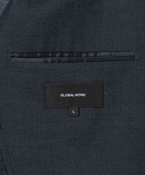 GLOBAL WORK（グローバルワーク）の「アーバンデニムジャケット/AIR/632495（テーラードジャケット・メンズ・ネイビー系9/ブルー・X-LARGE/LARGE/MEDIUM/SMALL）」の22枚目の写真