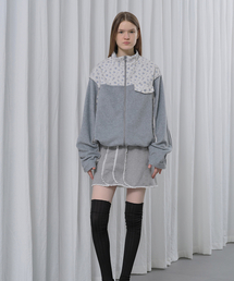 SOFT SEOUL（ソフトソウル）の「レースパネルスカート[グレー]（スカート）」