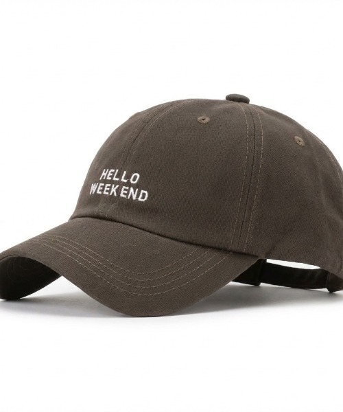 VIBGYOR（ヴィブジョー）の「【IZU】 キャップ 刺繍 ロゴ カーキ レディース メンズ ユニセックス カジュアル 韓国 ローキャップ（キャップ・レディース・ブラウン・FREE）」の7枚目の写真