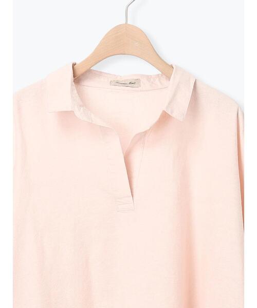 Samansa Mos2（サマンサ モスモス）の「後ろボタンスキッパーチュニック（シャツ/ブラウス・レディース・チャコールグレー/ブルー/ピンク/オフホワイト・F）」の17枚目の写真