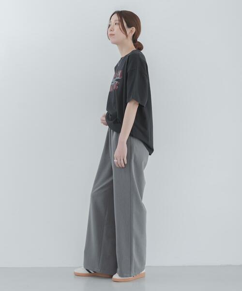 URBAN RESEARCH Sonny Label（アーバンリサーチサニーレーベル）の「『WEB限定』『毛玉防止/イージーケア』ノンストレスワイドイージーパンツ（その他パンツ・レディース・ブラック/グレー・36/38）」の12枚目の写真