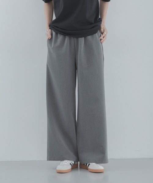 URBAN RESEARCH Sonny Label(アーバンリサーチサニーレーベル)の「『WEB限定』ノンストレスワイドイージーパンツ(その他パンツ・レディース・ブラック/グレー・36/38)」の1枚目の写真