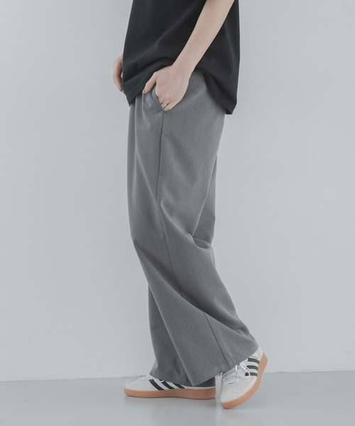 URBAN RESEARCH Sonny Label(アーバンリサーチサニーレーベル)の「『WEB限定』ノンストレスワイドイージーパンツ(その他パンツ・レディース・ブラック/グレー・36/38)」の4枚目の写真